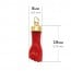 Pendentif Main Amulette Rouge (Or Jaune)