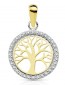 Pendentif Arbre de vie bicolore