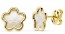 Boucles d'oreilles Fleur nacre