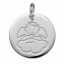 Médaille Angelo sur Nuage  (Or Blanc 9K)