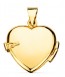 Pendentif porte-photo fleurs forme coeur