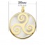Pendentif Triskel Nacre (Or jaune)