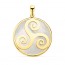 Pendentif Triskel Nacre (Or jaune)