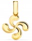 Pendentif Croix Basque miroir