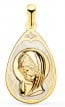 Médaille Vierge en prière Nacre goutte