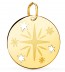 Médaille Rose des vents ajourée (Or Jaune)