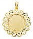 Médaille ronde avec entourage