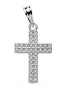 Croix Oxydes (Or Blanc 9K)