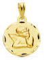 Médaille Ange bords intaillés (Or Jaune 9K)