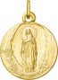  Médaille Vierge de Lourdes (Or Jaune 9k) 