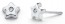 Boucles d'oreilles étoile diamant