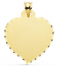 Médaille grand Coeur ciselé (Or Jaune 9K)