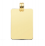 Médaille rectangle lisse (Or Jaune 9K)