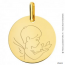 Médaille Petit Ange à la Colombe (Or Jaune 9K)