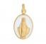 médaille Miraculeuse blanche (Or Jaune)