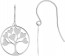 Boucles d'oreilles Arbre de Vie en coeurs