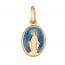 Médaille Miraculeuse bleue (Or Jaune)