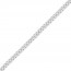 Chaine gourmette diamantée (Or Blanc)