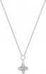Collier Mini Croix Oxydes (Argent)