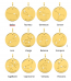 Médaille Zodiaques Constellations ajourées (Or Jaune)