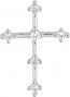 Croix 6 Diamants (Or Blanc)