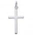 Pendentif croix fil carré (Argent)