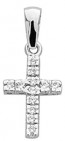 Croix Assortie de Brillants (Or Blanc)