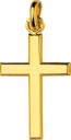 Pendentif Croix Fil Carré (Plaqué or)