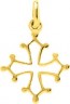 Pendentif Croix Occitane or jaune 9 carats