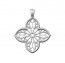 Croix Rosace II (Argent)
