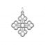 Croix Carrée trilobée (Argent)