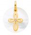 Médaille Nacre Croix et Diamant (Or Jaune)