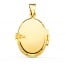 Pendentif porte-photo sculpté fleur