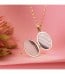 Pendentif porte-photo sculpté fleur