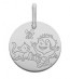 Médaille la Fée Galipette - le garçon et le chat (Or Blanc 9K)