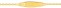 Gourmette bébé Croix évidée (Or jaune 9k)