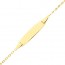 Gourmette bébé maille Forçat ronde or jaune