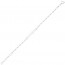 Gourmette bébé maille marine en or blanc 9 carats 