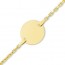  Gourmette bébé ronde maille forçat (Or jaune)