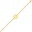  Gourmette bébé ronde maille forçat (Or jaune)