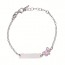 Gourmette bébé Lapin Rose