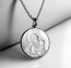 Medaille bapteme Vierge à l'Enfant Argent & Nacre