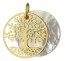 Médaille Arbre de Vie nacrée (Or jaune 9K)