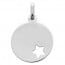 Médaille jeton étoile ajourée (Or blanc)