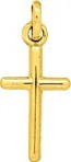 Pendentif la petite Croix Fil rond (Or Jaune)