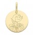Médaille la Fée Galipette - sur sa fleur
