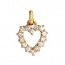 Pendentif Coeur Oxydes 9K