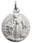 Médaille Saint-François aux oiseaux argent