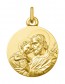 Médaille Saint Joseph Protecteur (Or Jaune 9K) 