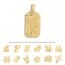Médaille signes Zodiaques rectangle